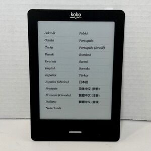 Kobo Touch eReader Black Model N905B E Ink Touchscreen 2GB Quilted Back